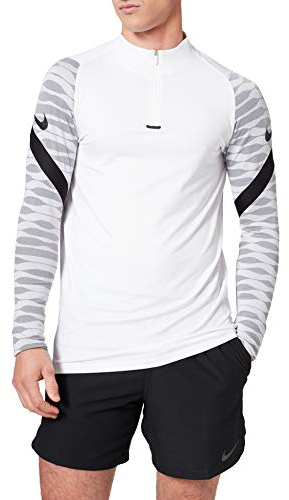 Nike Mens Dry Strike 21 Dril Sweater, White/Black/Black/Black, XL EU