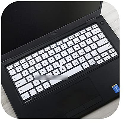 Keyboard cover Silicone White Keyboard Protector for Dell Latitude 5300 5400 5401 7400 7300 7301 2019 2020 13.3 Inches