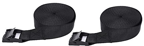 2Pcs Lashing Strap,25mm Tie Down Lock Strap Heavy Duty Webbing for Surfboard Kayak Roof Rack(1 Meter) Mountaineering Camping Supplies