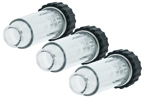 vhbw 3x Anti-Schmutz-Filter kompatibel mit Kärcher K 2.98 M T 50 | K 2.97 M, K 2.94 MD Hochdruckreiniger mit 3/4 AG Anschluss - Filter + Gehäuse