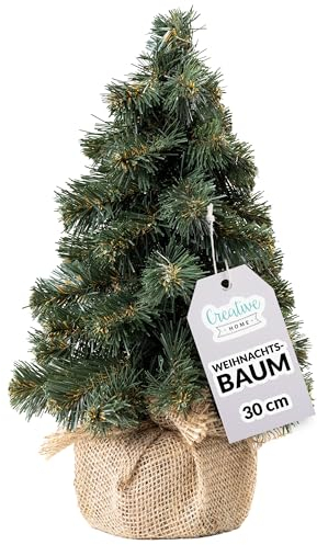 Creative Home Albero di Natale Artificiale | 30 cm | Cono Piccolo Albero di Natale Salvaspazio | Alberi di Natale Piccoli per Tavolo, Ufficio | Interno, Esterno | Regalo di Decorazione Fai-da-Te