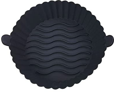 Tapis de fritteuse en silicone, Air Fryer Silicone Pot, Air Fryer Silicone Baking Tray, Réutilisable, Antiadhésif Friteuse à air Tapis Universel Air Fryer Basket