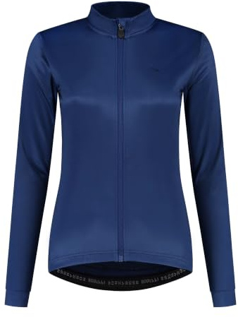 Rogelli Core - Radtrikot Langarm - Damen | 3 Rückentaschen - Elastische Seitenpanels - Elastischer Bund - Reflektierende Akzente - Temperatur 10 - 20 °C
