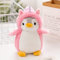 GLITZFAS Pinguin Stofftier Plüschtier, Kuscheltier Plüschpuppen Pinguin, 20cm Stofftier Schmusetier Geschenk für Jungen Mädchen Babys (Rosa)