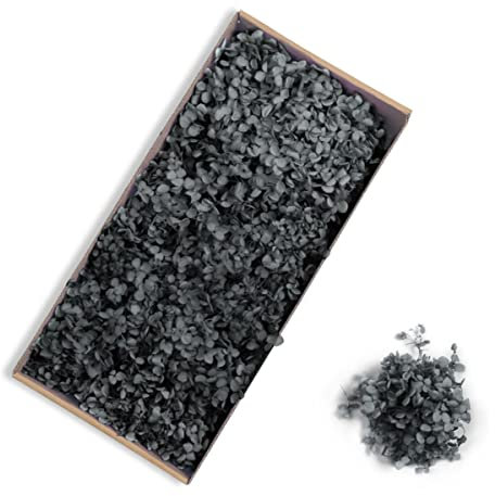 BHADANI 90–100 g natürliche unsterbliche Hortensie getrocknete Blume DIY handgemachter Blumenstrauß Blumenmaterial unsterbliche Blume Hochzeitsdekoration-schwarz