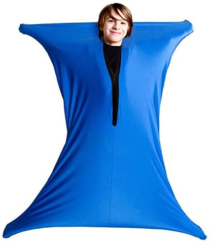Runmeihe Sensory Body Sock für Kinder, 47x27 Ganzkörper Wrap Stretch Body Sox zur Entlastung von Stress für Kinder mit Autismus, Angst (Höhe 114-137CM)