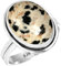 Jeweloporium 925 Silber Ringe für Frauen Größe 54(17.2) Mehrfarbig Echt Dalmatiner Edelstein Kostüm Silber Ringe das Erntedankfest Geschenk Jahrgang Schmuck