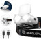 Smiling Shark LED Stirnlampe, Clip On Cap Leicht Mini Kopflampe 5 Typen von Weißlicht & Rotlicht Superhell Dimmbar Aufladbar Wasserdichte Camping Laufen Angeln Joggen, LED-Stirnlampe-Clip-On-Cap