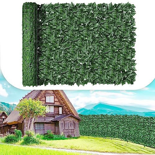 Haie Artificielle Brise-Vue Décoration Rouleau,Artificielle Clôture Feuillage Balcon Protection,Brise Vue Feuillage Extensible Panneaux De Haies Artificielles Treillis D'écran De Jardin(Size:2x5m)