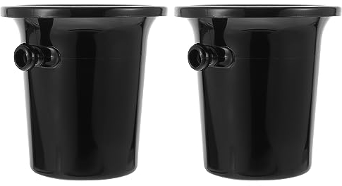 NIYANGLE 2pcs Spit Jug Mini Tin Buckets Spittoon Cup Spittoons Chamber Pot Containers for Food Mini Fridge Ice Bucket Portable Drinks Wine Tasting Spittoon Spit Barrel Beer