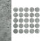 DecoMeister Selbstklebende Abdeckkappen für Möbel Möbelpflaster Aufkleber Klebepunkte Bohrloch Abdeckung Schraubenabdeckung Ø 14mm Durchmesser à 25 Stück Beton Grau
