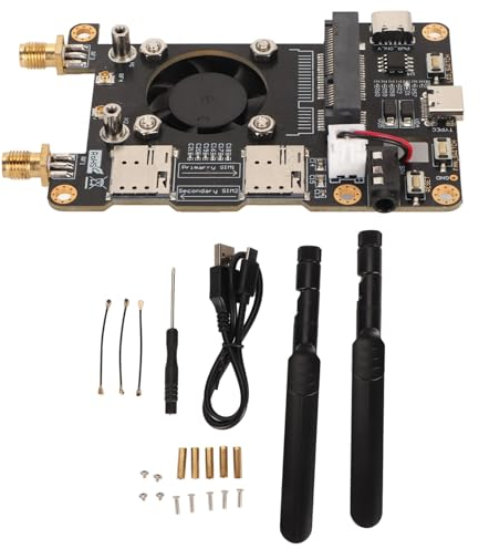 ciciglow 3G 4G LTE Base HAT für Tinker Board, 2xNANO SIM-Kartensteckplätze 3G 4G LTE Base HAT für RasPi für ARTIK für Rock64 Media für Liber Computer Board