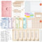 Budget Planner Deutsch | Binder - Sparchallenge Bugetplaner Deutsch, Giantzhong Budget Binder A6 Leder Startset, Geldumschläge Umschlagmethode - Finanzplaner Haushaltsbuch - Cash Stuffing (Rosa)