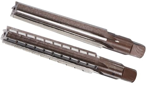 CoCud MT2 Morsekegel-Reibahle, H8 Genauigkeit, 6 Schneiden, 15mm-18mm Schneiddurchmesser, Stahlfräswerkzeug - (Anwendungen: für Aluminium, Kupfer, Kunststoff), 2 Stücke