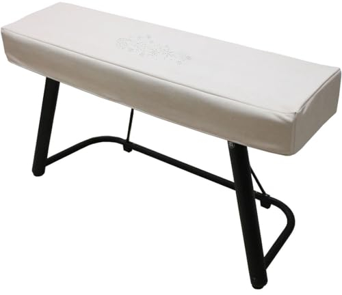 ImyHok Klavier Abdeckung 88-Tasten E-Piano Tastaturabdeckung Tuch Staubschutz für Klaviertastatur für P45 P125 P115 P71... Länge 1, Offwhite