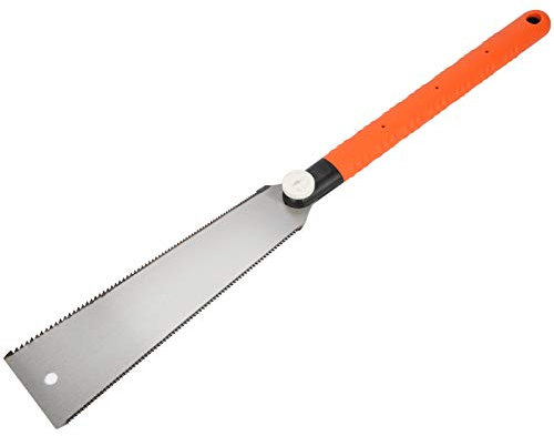 Joyzan Japanese Pull Saw, Double Edges Hand Saw Flush Cut Trim Saw Replaceable Sharp Blade Beech Handle Wood Woodworking Tools for Men Women Hardwood Softwood Carpentry DIY