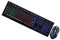 Veemoon 1juego Teclado y Ratón USB para Gaming Kit Mecánico Luminiscente para Oficina Diseño Ergonómico y Duradero para Cafés y Uso Hogar