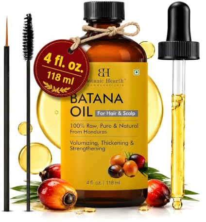 Botanic Hearth Dr Sebi Batana Oil for Hair Growth 118 ml | 100% Raw Pure from Honduras| For Hair's Growth| Scalp Treatment Promotes Thickness| Strengthening| All Hair Types