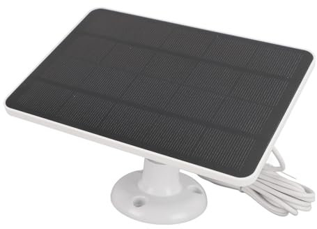 Solarpanel für Überwachungskamera, 4 W 5 V Wasserdichtes Solarladegerät, Solarpanel für Außenkamera, für Arlo Pro 4 Ultra 2 Pro 3 Ultra Pro 5S Pro 3, 360° Verstellbare Halterung