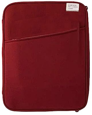 tuwiwol Tablet Sleeve Bag Pouch Soft Simple Style Notebook Tastatur Aufbewahrungskoffer Reißverschluss Maus Organizer für Büro, Weinrot 11 Zoll