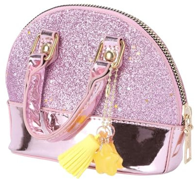 GALPADA Borsa Da Bambina Borse Paillettes Per Bambina a Tracolla Borsa Di Paillettes Tracolla Glitterata Per Bambina Borsa Paillettes Bambina Borsa a Tracolla Con Paillettes Rosa