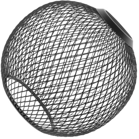 PHENOFICE Iron Hollow Lampshade Replacement for Pendant and Ceiling Lights Decorative Metal Lamp Cover for Vintage Atmosphere Reliable Iron Material Spherical Design for Home and Restaurant