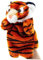 BESTonZON Tiger Marionette Geschichte Erzählende Marionette Handpuppe Geschichte Marionette Coffee