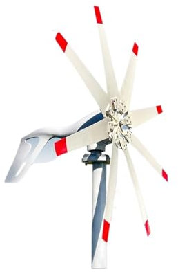 Kit generatore turbina eolica, Generatore eolico orizzontale 3000w 3kw 48V 24V 12V Potenza magnetica Dinamo Energia libera Mulino a Elettrodomestico da campeggio solare per barche, case, aziende, indu