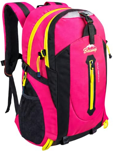 OcioDual Wanderrucksack 30L Rosa, Travelite Rucksack, Arbeitsrucksack Herren, Wanderrucksack Herren, Rucksack Wasserdicht, Reiserucksack, Camping, Survival und Outdoor-Sport