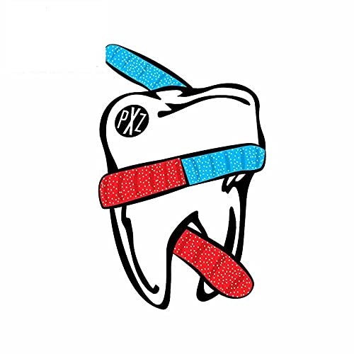 13 cm x 8,2 cm für Zahn Autozubehör Aufkleber Comical Aufkleber Auto Styling Vinyl Material