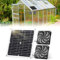 Afenau Solar Ventilator 15W, 2 Stück Solar Lüfter mit 9,84 Fuß Kabel, IP65 Wasserdicht Solarlüfter, Dual Auspuffventilator Solarventilator für Gewächshaus Hühnerstall Gartenhaus Schuppen Belüftung