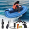 menglanchang Sommer Elektromotorboot Jet Ski Ski Aufblasbares Boot+500w Kajak-Elektromotor+10000mah BatteriekapazitäT, Unterwasserroller,Aufblasbares Pool Raft HäLt Bis 150kg,Poolspielzeug Erwachsene