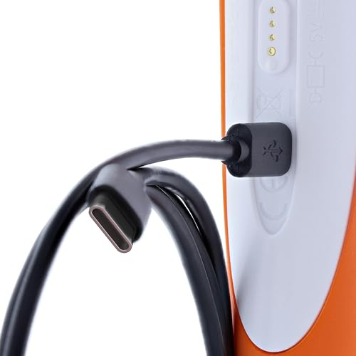 foto-kontor USB C Kabel kompatibel mit Ravensburger TipToi Stift Generation 4 USB Typ C Ladekabel Datenkabel Schnellladen Aufladen Synchronisieren Ersatzkabel Zubehör schwarz