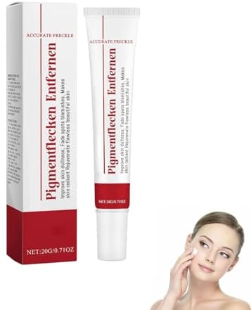 Pigmentflecken Entferner Gesichtscreme, Aufhellungscreme Gegen Dunkle Flecken, Vitamin C Creme gegen Pigmentflecken, Anti Aging Creme Frauen für Altersflecken (20g, 1)