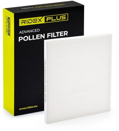 RIDEX PLUS 424I0107P Innenraumfilter Pollenfilter Höhe: 17,5 Breite: 210 Länge: 240 Kompatibel mit FORD Fiesta Mk5 Schrägheck JH1, JD1, JH3, JD3, AUDI A3 Sportback 8VA, 8VF, MERCEDES-BENZ V-Klasse