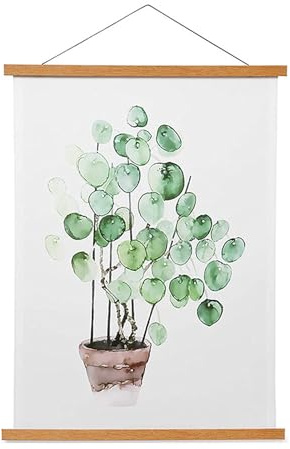 Barre magnétique en bois pour affiches, impressions, photos, images, cartes, parchemins et œuvres d'art sur toile (21 cm)