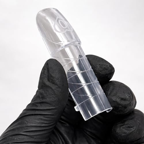 French Dual Tips zum Andocken der French-Spitze, 15 Größen | Transparent, 120 Tips in Kiste
