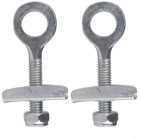 2X Bicycle Chain Adjuster Tensioner Steel Axle Tug For Single Wheel