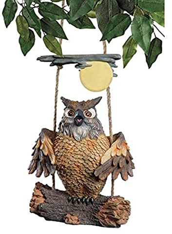 Design Toscano Schwingender Howie, der Streifenkauz, Skulptur
