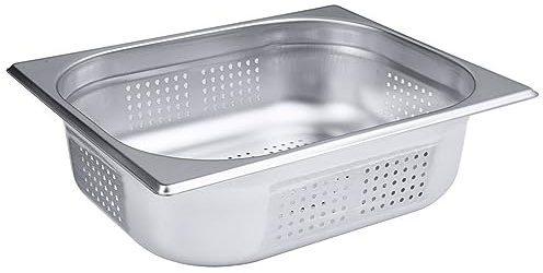 Contacto Gastronorm-Behälter, perforiert, GN 1/2, Boden- und Seitenlochung, 100 mm, 6,5 l