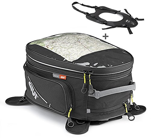 Tankrucksack Yamaha MT-07 Tracer Givi EA102B 25-28 Liter schwarz + Tankbefestigungssystem T460B