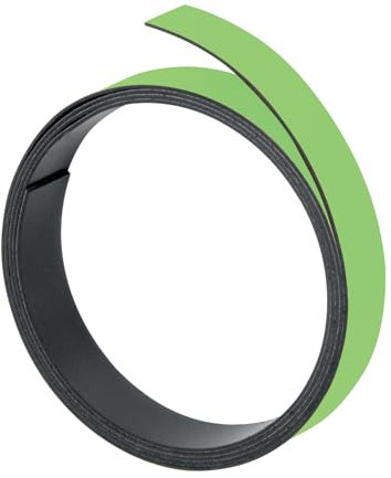 FRANKEN Magnetband, 100 cm x 5 mm, beschriftbar, zuschneidbar, hellgrün, M801 19