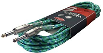 Stagg SGC6VT GR S-Serie Vintage Tweed Instrumenten-Kabel (6m)