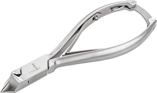 remos - tronchesina a due punte per unghie dei piedi in acciaio inox - 14 cm