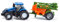 siku 1668, New Holland Traktor mit Feldspritze, Metall/Kunststoff, Blau/Orange, Bewegliches Spritzgestell