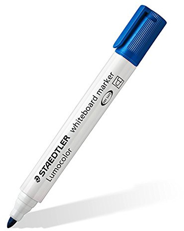 Staedtler Whiteboard Markers Pack of 6 Lumocolor 351 Paste 2 mm – Blue