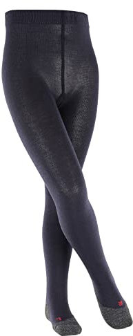 FALKE Unisex Kinder Strumpfhose Active Warm, Wolle, 1 Stück, Blau (Marine 6120), 122-128