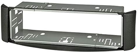 tomzz Audio 2451-020 Radioblende kompatibel mit Smart fortwo (450) 1998-2007 dunkelgrau mit Metallschacht