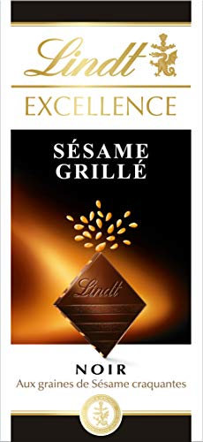 Lindt - Tablette Sésame Grillé EXCELLENCE - Chocolat Noir - 100g
