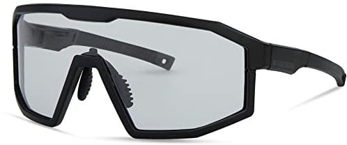Madison Enigma Cycling Sunglasses - Matt Black Frame, Clear Lens/Bicycle Cycle Biking Bike Mountain Road Eyewear Sun Glasses Eye Wear Protection Accessories Trail Enduro Anti Glare Shade